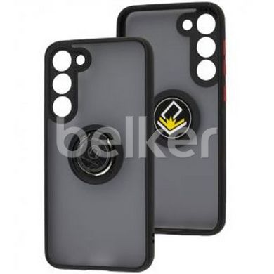 Чехол для Samsung Galaxy S23 Plus (S916) LikGus Ring case Черный смотреть фото | belker.com.ua