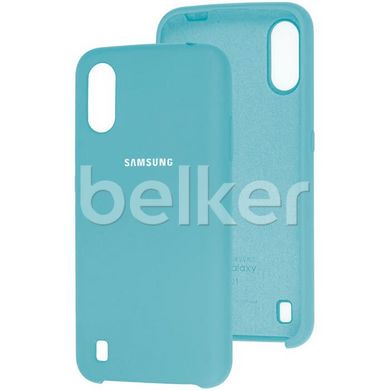 Оригинальный чехол для Samsung Galaxy A01 (A015) Soft Case Бирюзовый смотреть фото | belker.com.ua