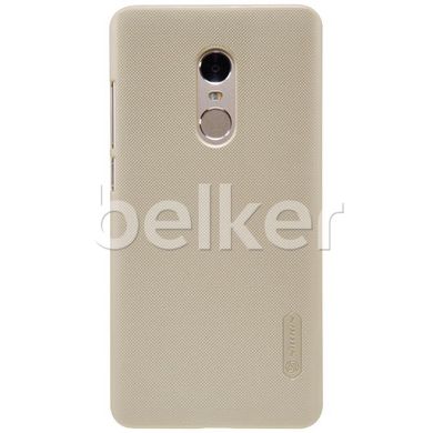 Пластиковый чехол для Xiaomi Redmi Note 4 Nillkin Frosted Shield Золотой смотреть фото | belker.com.ua