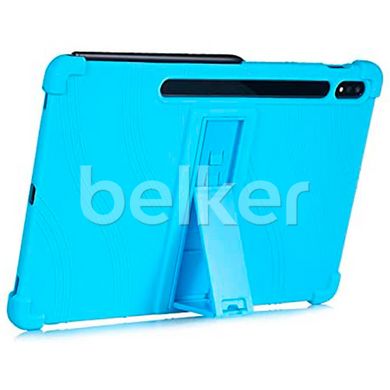 Противоударный чехол для Samsung Galaxy Tab S7 Plus Silicone armor Голубой