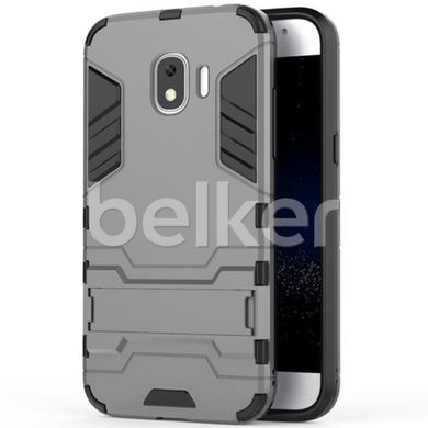 Противоударный чехол для Samsung Galaxy J2 2018 (J250) Honor Hard Defence Тёмно-серый смотреть фото | belker.com.ua
