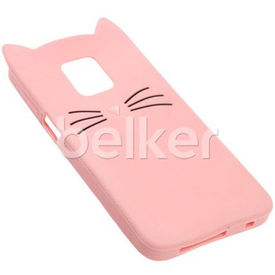 Силиконовый чехол для Xiaomi Redmi Note 9 Pro Cute Cat case Розовый смотреть фото | belker.com.ua