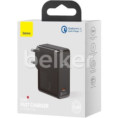 Зарядное устройство Baseus GaN2 Fast Charger 100W + Cable Type-C to Type-C 1.5m (TZCCGAN-L01) Черное
