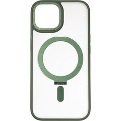 Чехол для iPhone 15 MagSafe Stand Зеленый
