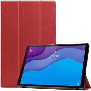 Чехол для Lenovo Tab M10 HD (2nd Gen) X306F Moko кожаный Вишневый смотреть фото | belker.com.ua