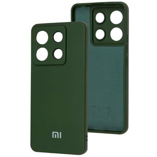 Оригинальный чехол для Xiaomi Redmi Note 13 Pro 5G Soft Case Черный Зелёный смотреть фото | belker.com.ua