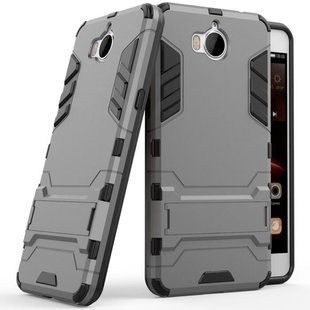 Противоударный чехол для Huawei Y5 2017 Hard Defence Тёмно-серый смотреть фото | belker.com.ua
