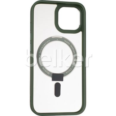 Чехол для iPhone 15 MagSafe Stand Зеленый