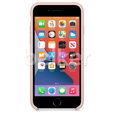 Чехол для iPhone SE 2 Silicone Case (replica) Розовый песок