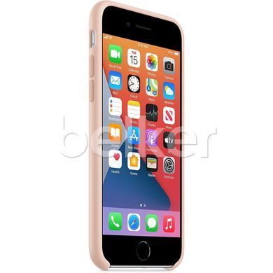 Чехол для iPhone SE 2 Silicone Case (replica) Розовый песок