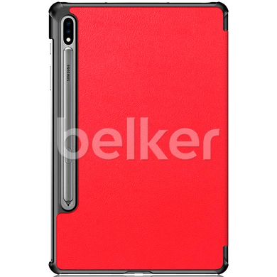 Чехол для Samsung Galaxy Tab S7 Plus (T970/975) Moko кожаный Красный