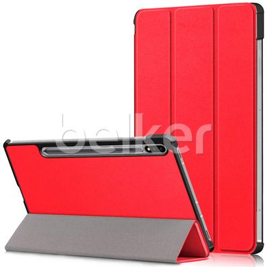 Чехол для Samsung Galaxy Tab S7 Plus (T970/975) Moko кожаный Красный