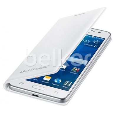 Чехол книжка для Samsung Galaxy Grand Prime G530 Flip Wallet Cover Копия Белый смотреть фото | belker.com.ua