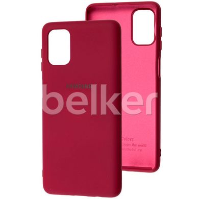 Оригинальный чехол для Samsung Galaxy M51 M515 Soft Case Бордовый смотреть фото | belker.com.ua