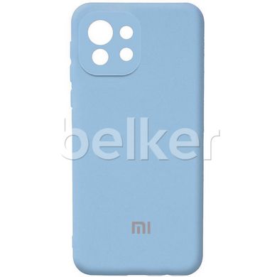 Оригинальный чехол для Xiaomi Mi 11 Lite Soft case Голубой