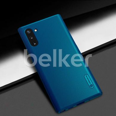 Пластиковый чехол для Samsung Galaxy Note 10 N970 Nillkin Frosted Shield Синий смотреть фото | belker.com.ua