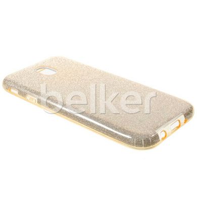 Силиконовый чехол для Samsung Galaxy J7 2017 (J730) Remax Glitter Silicon Золотой смотреть фото | belker.com.ua