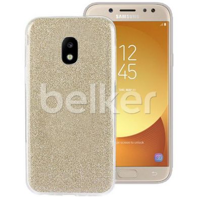 Силиконовый чехол для Samsung Galaxy J7 2017 (J730) Remax Glitter Silicon Золотой смотреть фото | belker.com.ua
