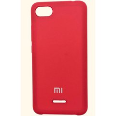 Оригинальный чехол для Xiaomi Redmi 6A Silicone Case Красный смотреть фото | belker.com.ua