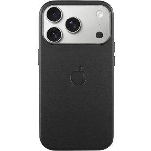 Чехол для iPhone 17 Pro Leather Case with MagSafe (replica) Черный