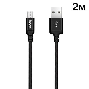 Кабель microUSB Hoco X14 Times Speed 2 метра Черный