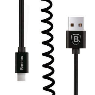 Кабель USB Type-C витой Baseus Черный