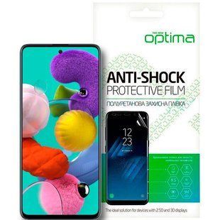 Противоударная TPU пленка Samsung Galaxy A71 (A715) Optima Anti-Shock Прозрачный смотреть фото | belker.com.ua