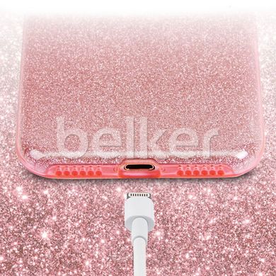 Силиконовый чехол для iPhone 7 Remax Glitter Silicon Розовое золото смотреть фото | belker.com.ua
