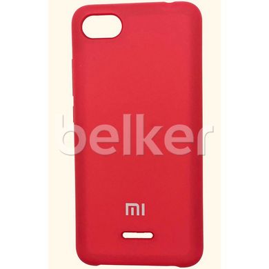 Оригинальный чехол для Xiaomi Redmi 6A Silicone Case Красный смотреть фото | belker.com.ua