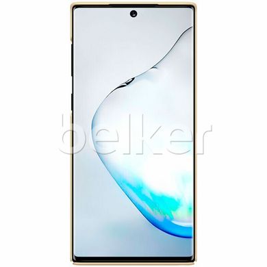 Пластиковый чехол для Samsung Galaxy Note 10 N970 Nillkin Frosted Shield Золотой смотреть фото | belker.com.ua