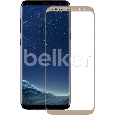 Защитное стекло Samsung Galaxy S8 G950 Tempered Glass 3D Золотой смотреть фото | belker.com.ua