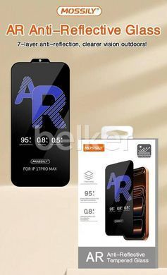 Антибликовое защитное стекло iPhone 17 Pro Max Mossily AR Anti Reflective