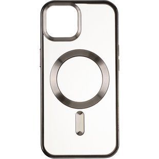 Чехол для iPhone 15 MagSafe Stand frame Черный смотреть фото | belker.com.ua