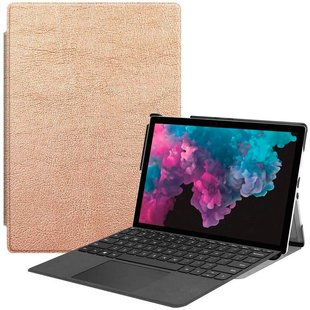 Чехол для Microsoft Surface Pro 7 12.3 2019 Moko кожаный Золотой смотреть фото | belker.com.ua