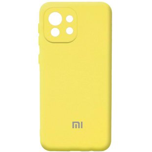 Оригинальный чехол для Xiaomi Mi 11 Lite Soft case Жёлтый смотреть фото | belker.com.ua