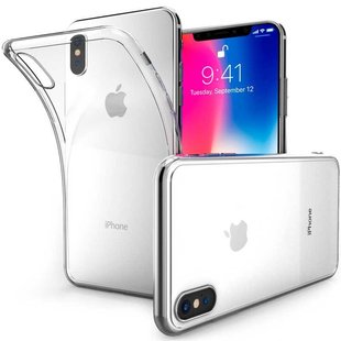 Силиконовый чехол для iPhone X Hoco ультратонкий прозрачный Прозрачный смотреть фото | belker.com.ua