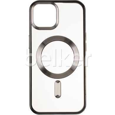 Чехол для iPhone 15 MagSafe Stand frame Черный