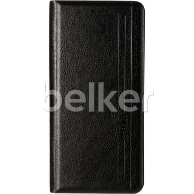 Чехол книжка для Tecno Spark 7 Book Cover Leather Черный