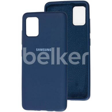 Оригинальный чехол для Samsung Galaxy A51 (A515) Soft Case Темно-синий смотреть фото | belker.com.ua