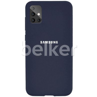 Оригинальный чехол для Samsung Galaxy A51 (A515) Soft Case Темно-синий смотреть фото | belker.com.ua