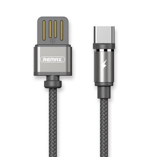 Кабель USB Type-C Remax RC-095a Gravity магнитный Серый