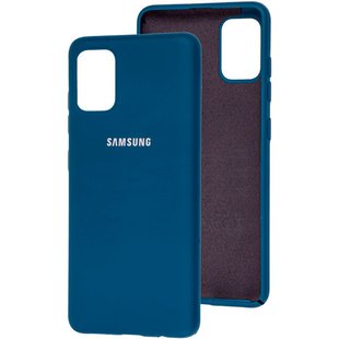 Оригинальный чехол для Samsung Galaxy A51 (A515) Soft Case Темно-синий смотреть фото | belker.com.ua