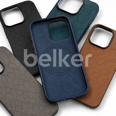 Чехол для iPhone 15 Pro Max Leather fashion with MagSafe Коричневый смотреть фото | belker.com.ua