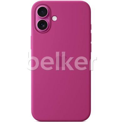 Чехол для iPhone 16 Plus Silicone Case (replica) Фуксия