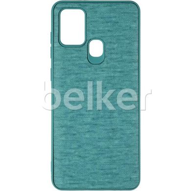 Чехол для Samsung Galaxy A21s (A217) Gelius Canvas Case Бирюзовый смотреть фото | belker.com.ua