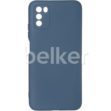 Чехол для Xiaomi Poco M3 Full Soft case Синий смотреть фото | belker.com.ua