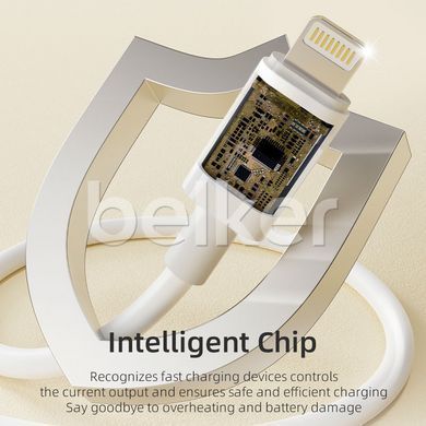 Кабель для iPhone Lightning USB Rock Basic Series P8 1 метр Белый