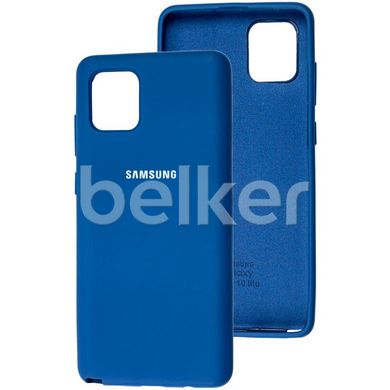 Оригинальный чехол для Samsung Galaxy Note 10 Lite N770 Soft Case Синий смотреть фото | belker.com.ua
