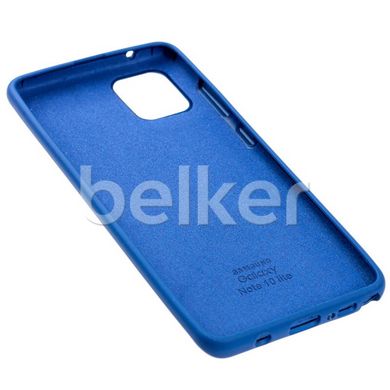 Оригинальный чехол для Samsung Galaxy Note 10 Lite N770 Soft Case Синий смотреть фото | belker.com.ua
