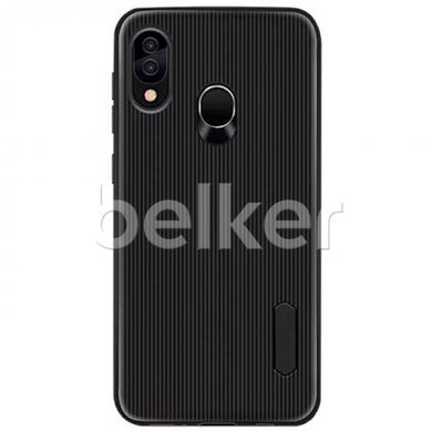 Противоударный чехол для Samsung Galaxy A10s A107 Ribbed case Черный смотреть фото | belker.com.ua